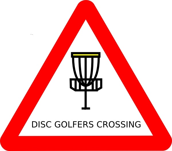 Mat Cutler Disc Golf Roadsign clip art