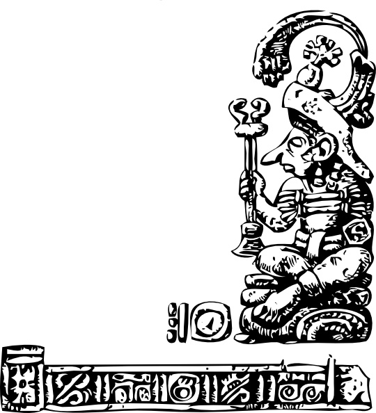 Mayan Relief clip art