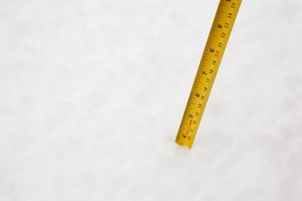 measuring snow depth