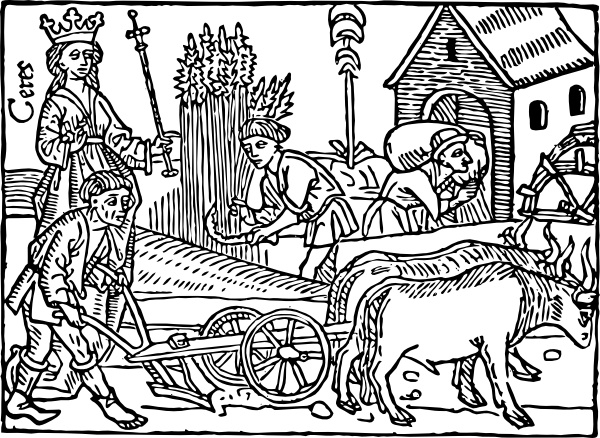 Medieval Farming clip art