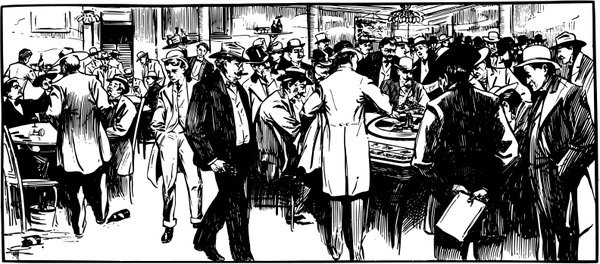 Men Gambling - 1901