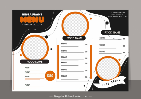 menu background template abstract contrast checkered decor