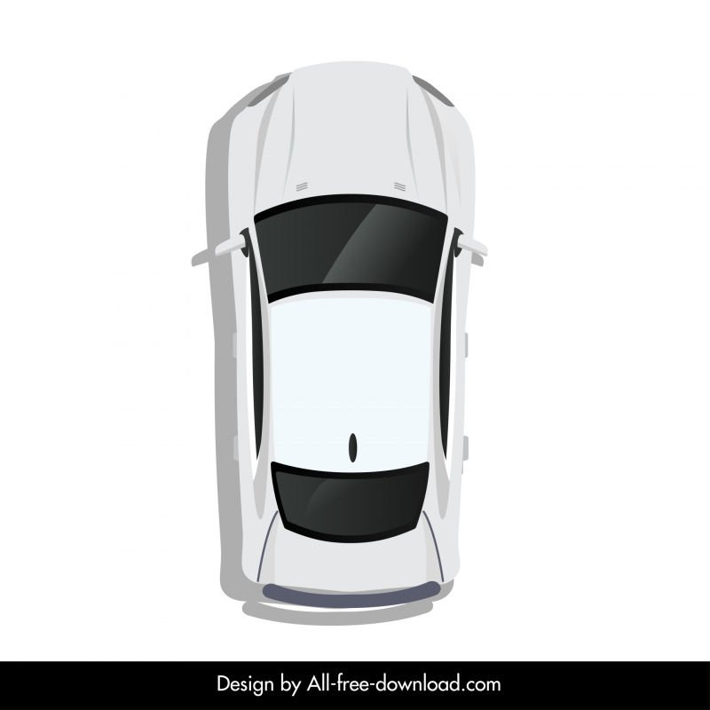 mercedes benz e class sedan car model template top view flat sketch
