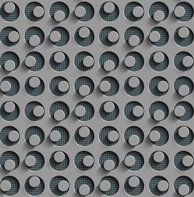 metal perforated seamless vector pattern 