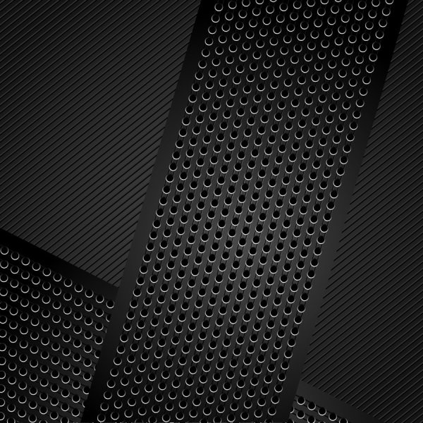 metal perforated vector background 