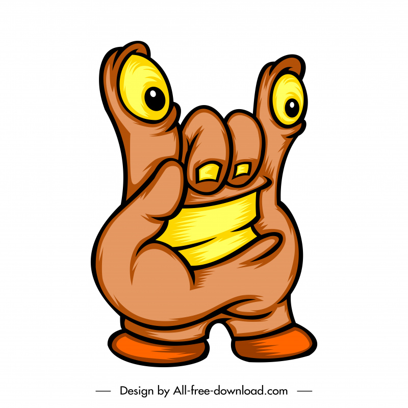 methead character icon funny stylized hand sketch handdrawn cartoon design 