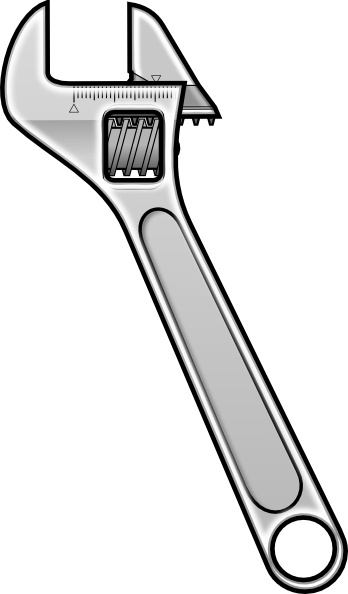 Method Adjustable Wrench Icon Style clip art