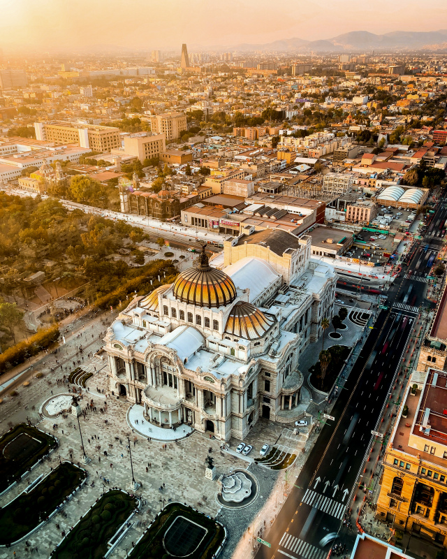 mexico city scenery picture high view scene 