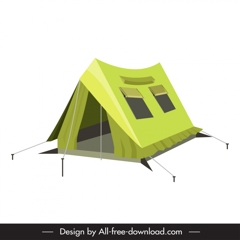 military barracks base camp icon classical 3d outline 