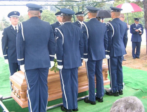 military casket