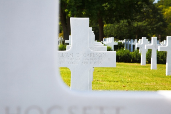 military grave at memorial