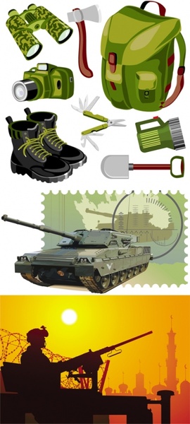 military theme vector