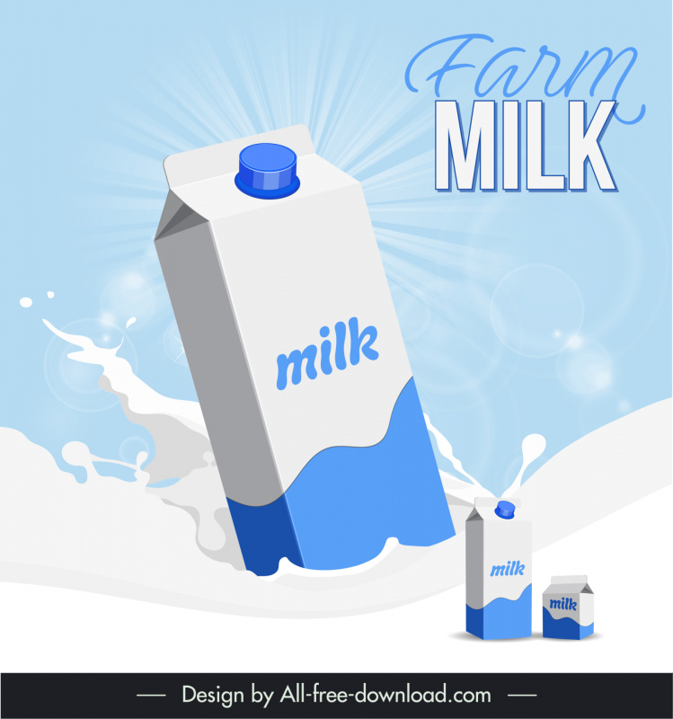  milk advertising background template dynamic liquid bottles lights sketch 