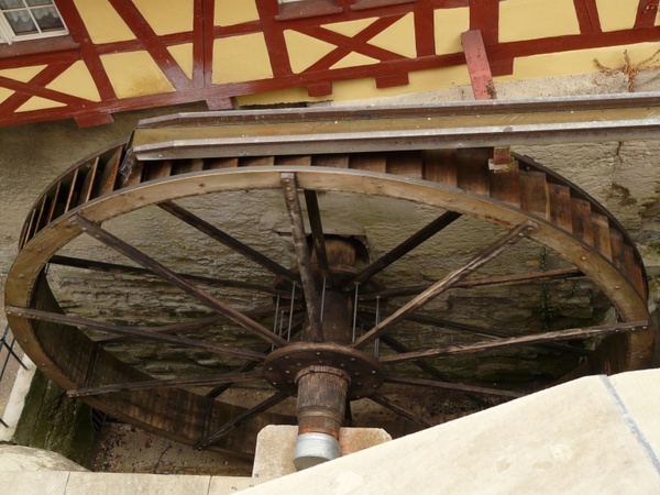 mill wheel water castle mill
