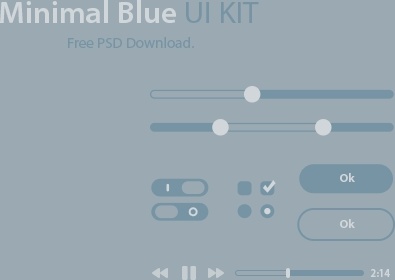 Minimal Blue UI Kit