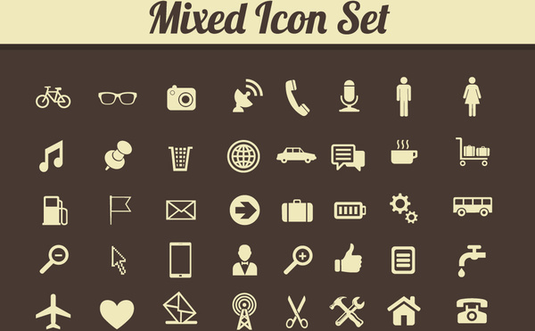 mixed icon set