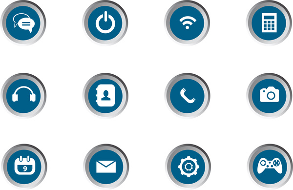 mobile app icon set