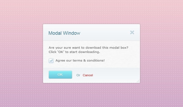 Modal Window PSD