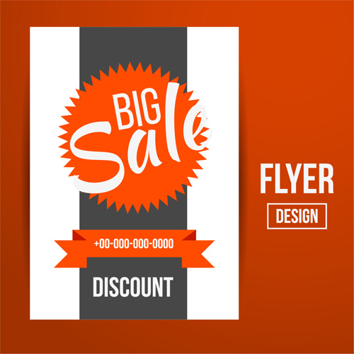 modern big sale vector flyer
