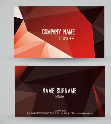 modern business cards creative vector