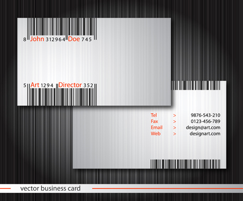 Modern business cards front and back template vector Free vector in