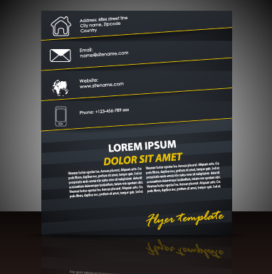 modern business flyer and cover brochure vector