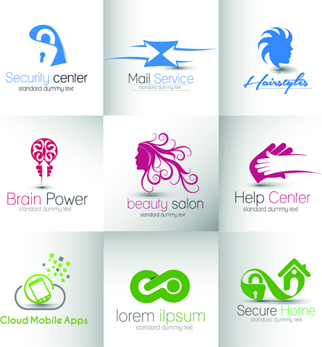 modern business logos design art vector 