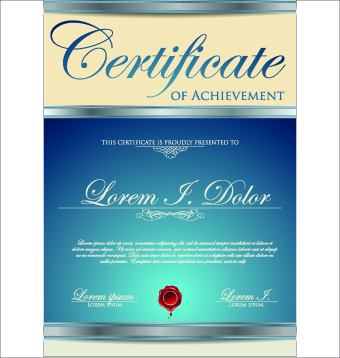 modern certificate creative design vector set 
