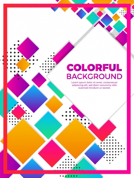 modern geometric background colorful squares design