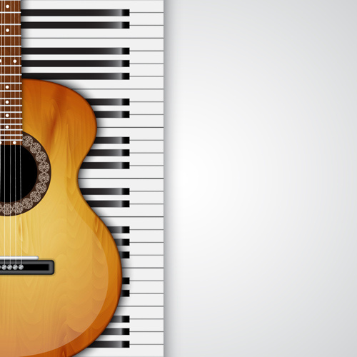 modern musical instruments backgrounds vector