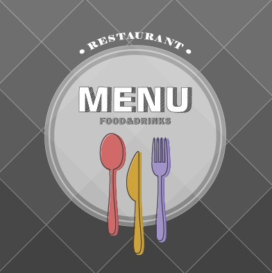 modern restaurant menu cover design vector