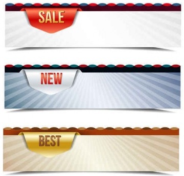 modern sales banners vector