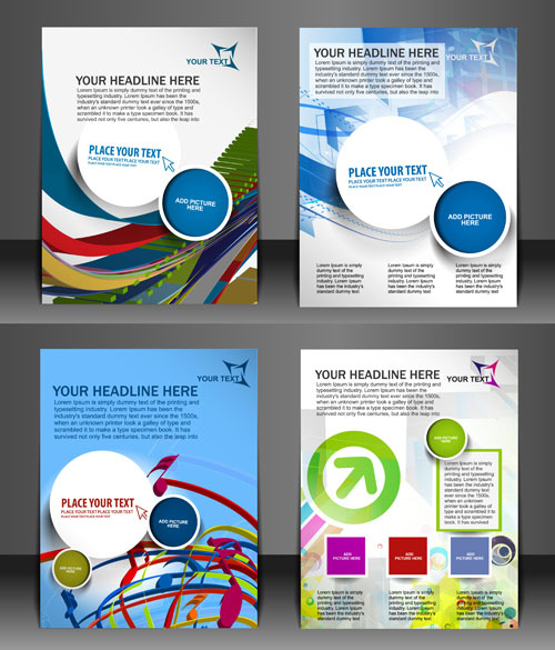 modern templates flyer cover vector