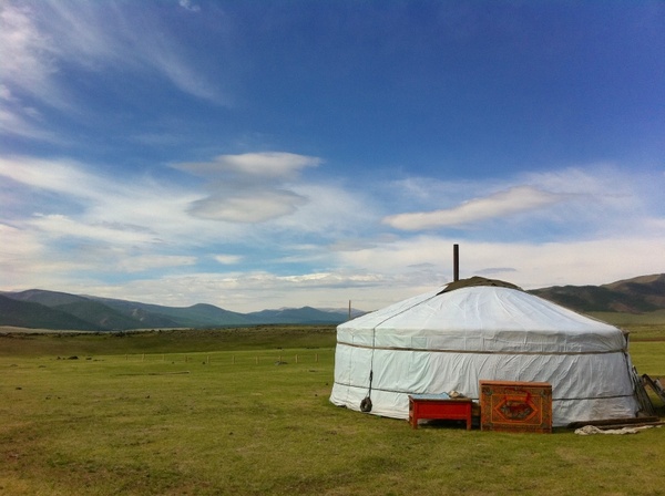 mongolia landscape sky