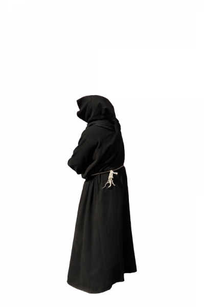 monk with black costume
