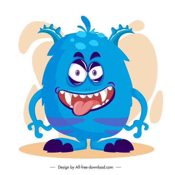 Monster icons funny scary cartoon character sketch Vectors graphic art  designs in editable .ai .eps .svg .cdr format free and easy download  unlimit id:6851865