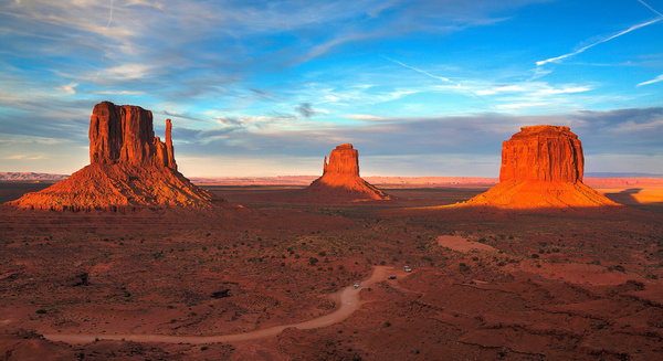 monument valley sunset