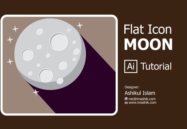 moon flat icon