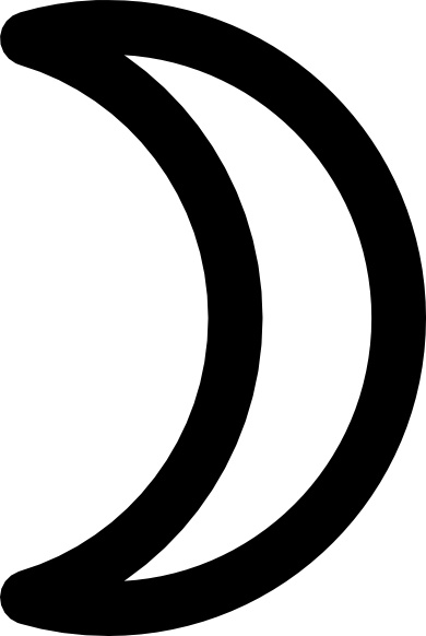 Moon Symbol Crescent clip art 