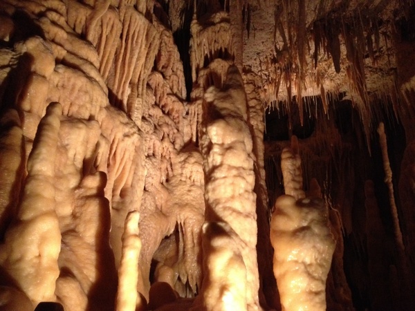 more big cave structures at natural bridge caverns texas