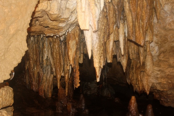 more stalactites in cave of the mounds wisconsin 