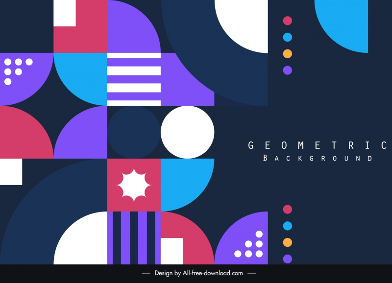  mosaic background template flat contrast geometric shapes 