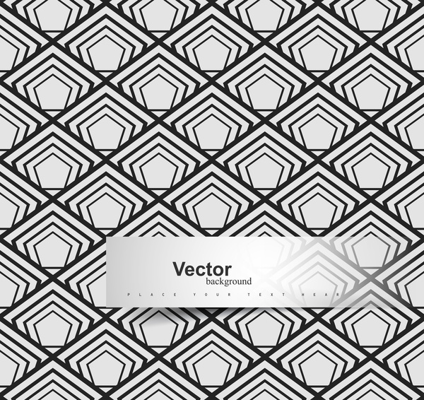 mosaic seamless beautiful geometric gray pattern repeating texture design vector