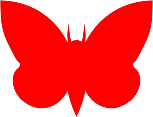 Moth Red clip art