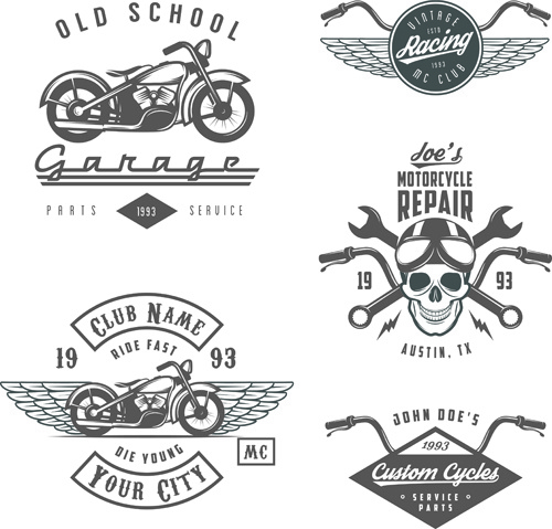 Motorcycle Logo Vectors Free Download New Collection