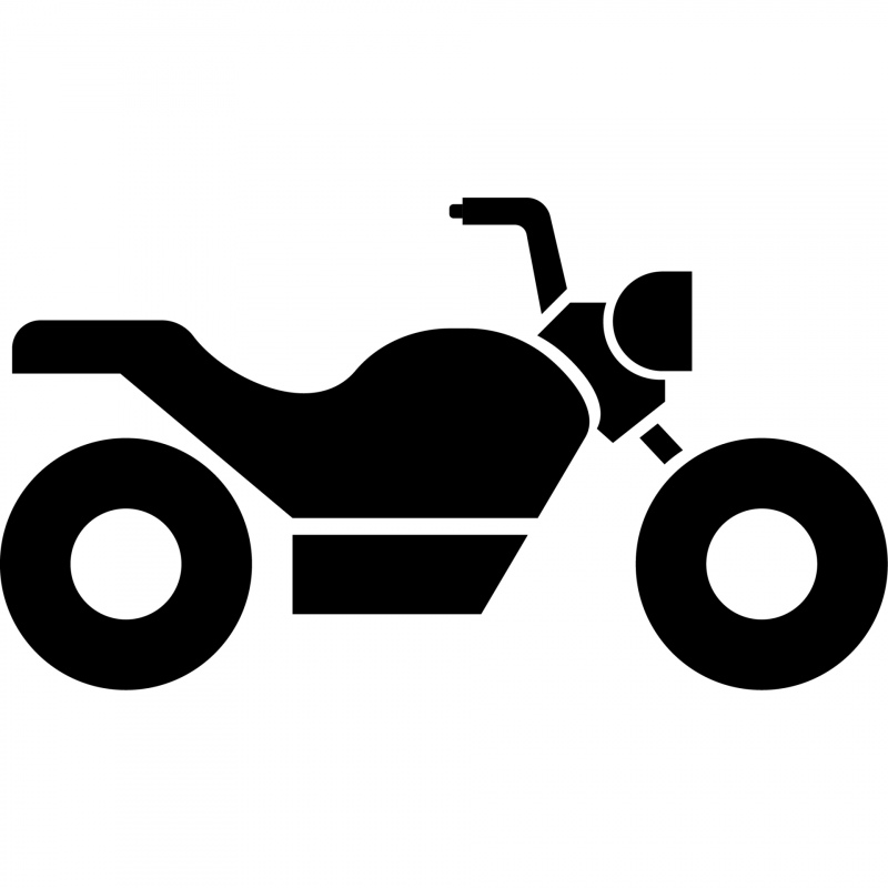 motorcycle service sign flat side view sketch