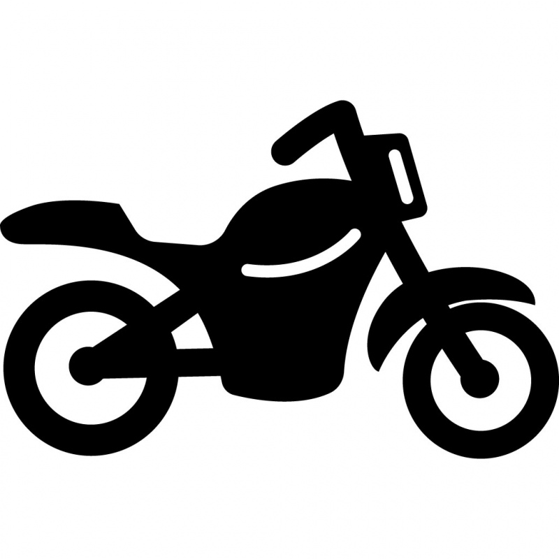 motorcycle sign icon silhouette outline 