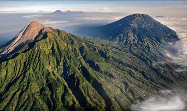 mount merapi volcano indonesia