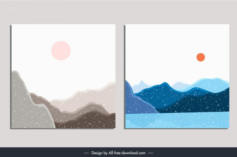 mountain background template abstract classical abstract 
