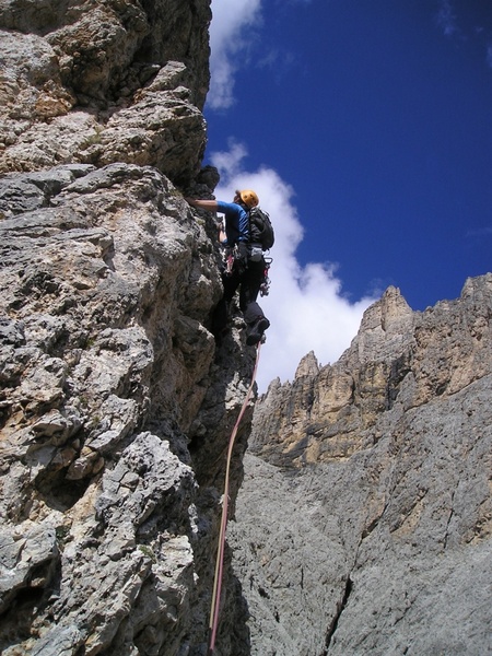 mountaineer alpine climbing steep